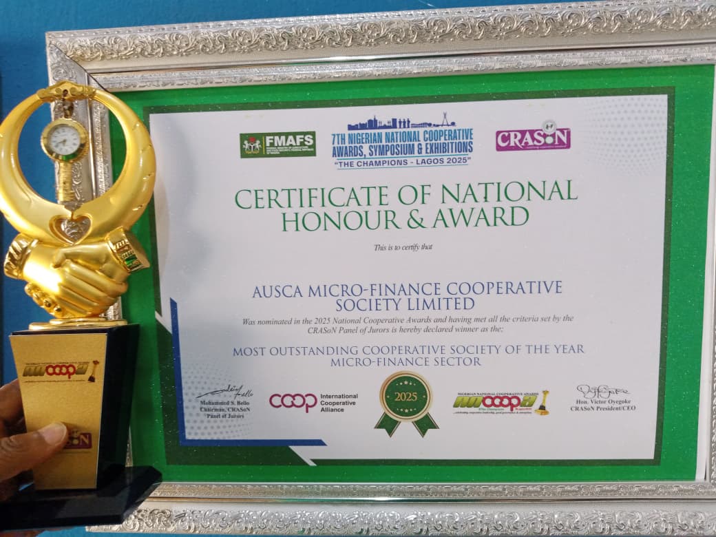 Most Outstanding Cooperative Society, 2025